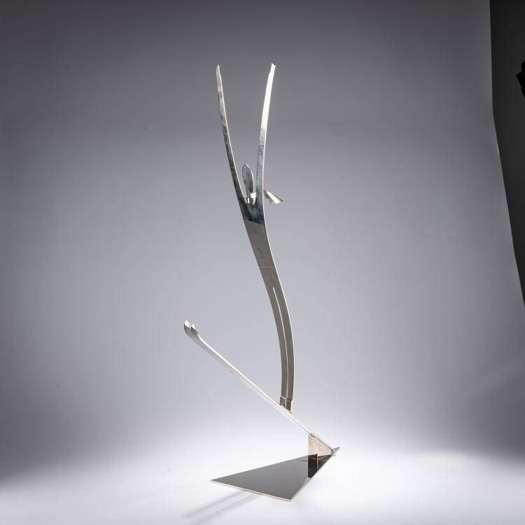 Bild 2 zu Objekt, Metal figure 'Ski jumper', c. 1960,  Hagenauer, Hagenauer, Wien / Vienna, 182A 270