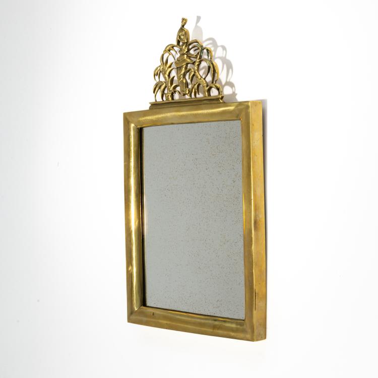 Hauptbild zu Objekt, Kleiner Wandspiegel, um 1928,  Hagenauer, Hagenauer, Wien / Vienna, 182A 263