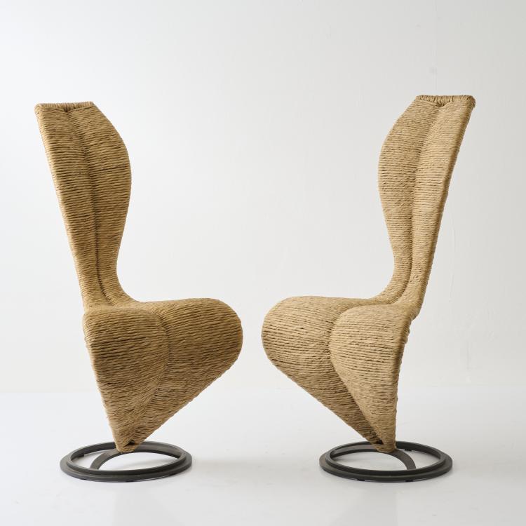 Hauptbild zu Objekt, Set of two 'S' chairs, 1988 (design), Tom Dixon, Cappellini, Arosio, 182C 975