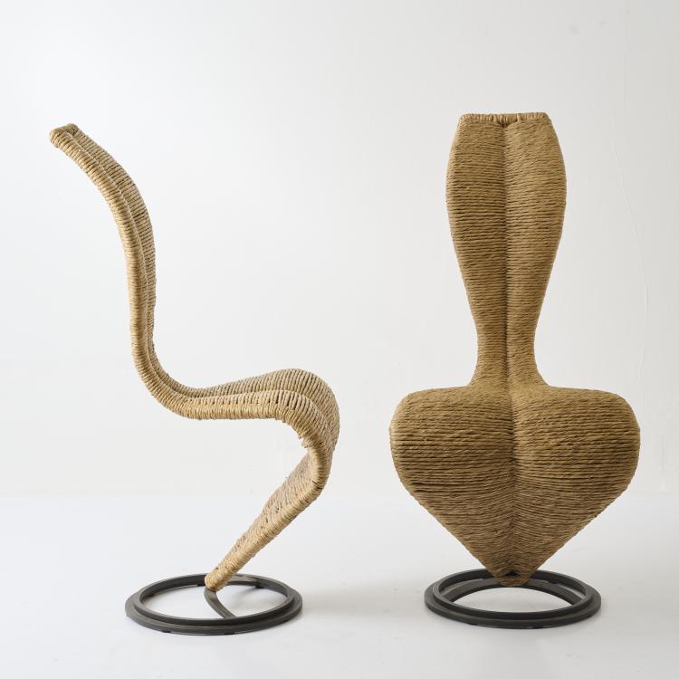 Bild 1 zu Objekt, Set of two 'S' chairs, 1988 (design), Tom Dixon, Cappellini, Arosio, 182C 975