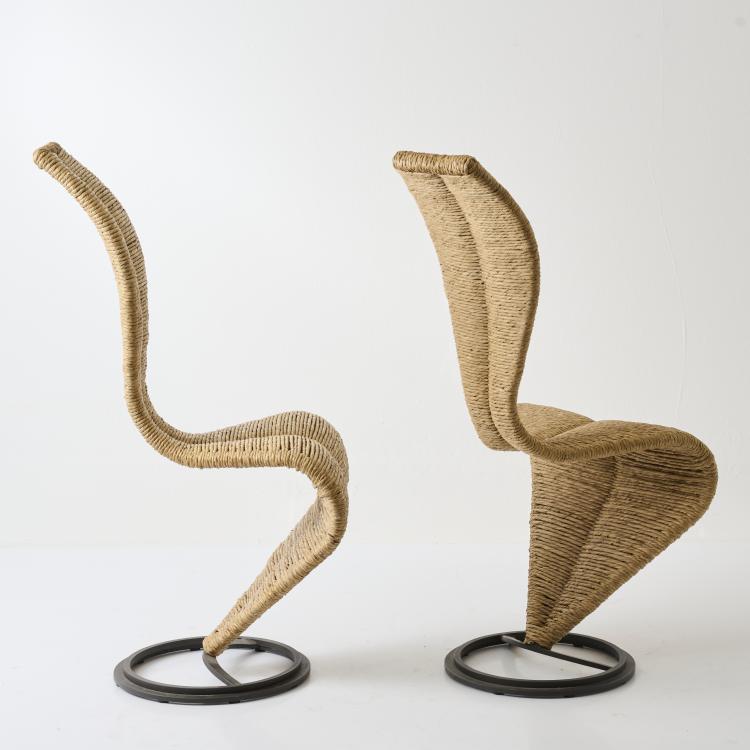 Bild 2 zu Objekt, Set of two 'S' chairs, 1988 (design), Tom Dixon, Cappellini, Arosio, 182C 975