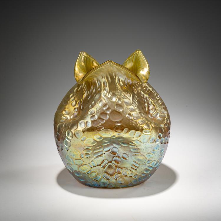 Bild 1 zu Objekt, Vase 'candia Diaspora', 1902, L&ouml;tz Wwe., Klosterm&uuml;hle / Loetz, Klastersky Mlyn, 182A 221
