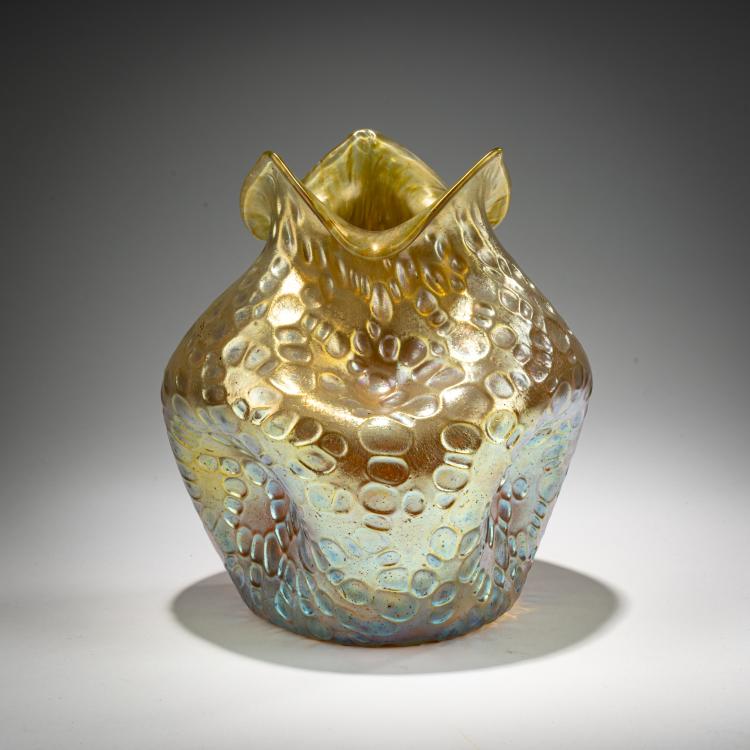 Bild 2 zu Objekt, Vase 'candia Diaspora', 1902, L&ouml;tz Wwe., Klosterm&uuml;hle / Loetz, Klastersky Mlyn, 182A 221