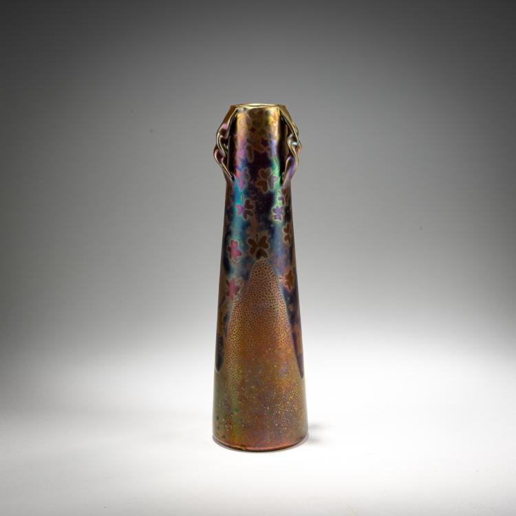 Bild 1 zu Objekt, Henkelvase 'Tr&egrave;fle', um 1890, Cl&eacute;ment Massier, Massier, Cl&eacute;ment, Golfe-Juan, 182A 343