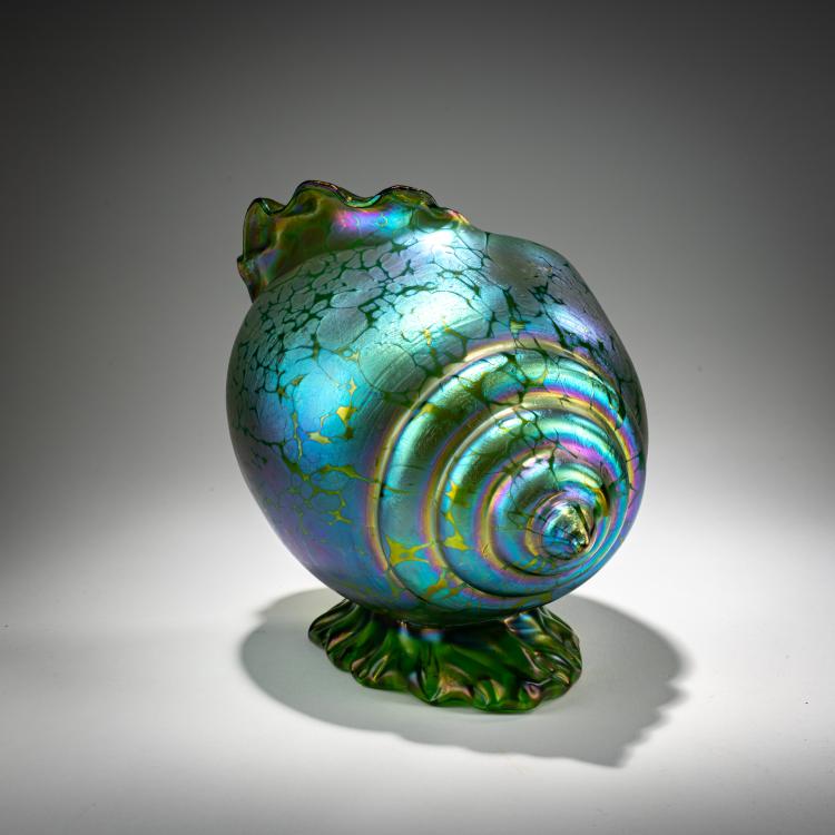 Bild 3 zu Objekt, 'Papillon'-Muschelvase, 1898, L&ouml;tz Wwe., Klosterm&uuml;hle / Loetz, Klastersky Mlyn, 182A 191