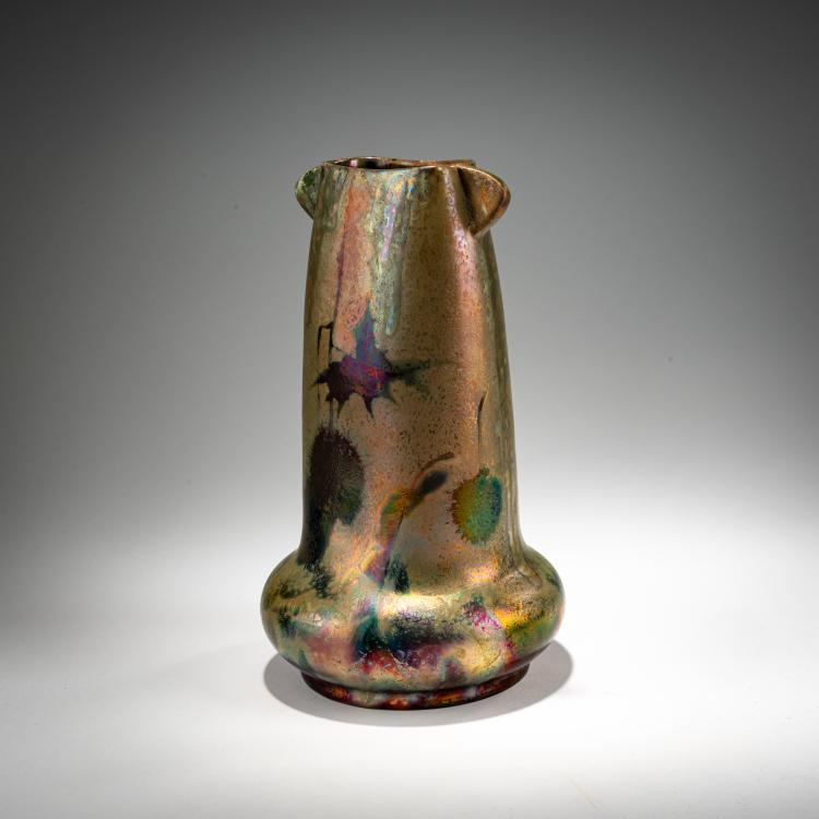 Bild 1 zu Objekt, Vase 'Marrons', um 1890, Cl&eacute;ment Massier, Massier, Cl&eacute;ment, Golfe-Juan, 182A 344