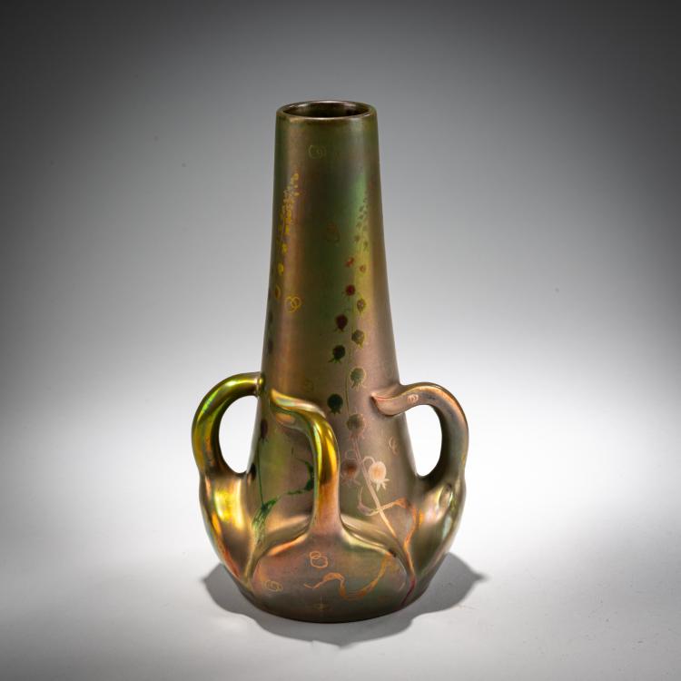 Bild 2 zu Objekt, Henkelvase 'Muguet', um 1890, D&eacute;lphin Massier, Massier, D&eacute;lphin, Vallauris, 182A 345