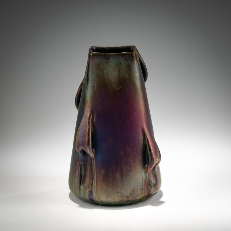 Bild 1 zu Objekt, Henkelvase, um 1890, J&eacute;r&ocirc;me Massier, Massier, J&eacute;r&ocirc;me Fils, Vallauris, 182A 348