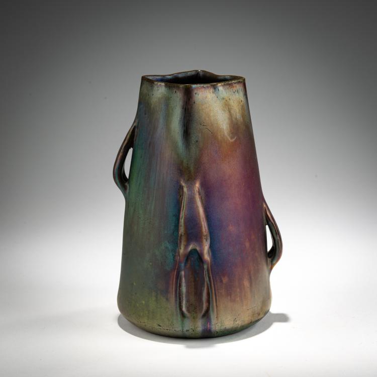 Bild 2 zu Objekt, Henkelvase, um 1890, J&eacute;r&ocirc;me Massier, Massier, J&eacute;r&ocirc;me Fils, Vallauris, 182A 348