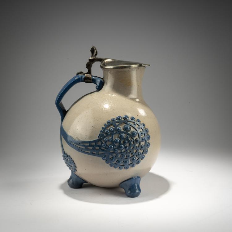 Bild 3 zu Objekt, Beer jug with pewter lid and thumb rest, 1902, Richard Riemerschmid, Merkelbach, Reinhold, Grenzhausen, 182A 358