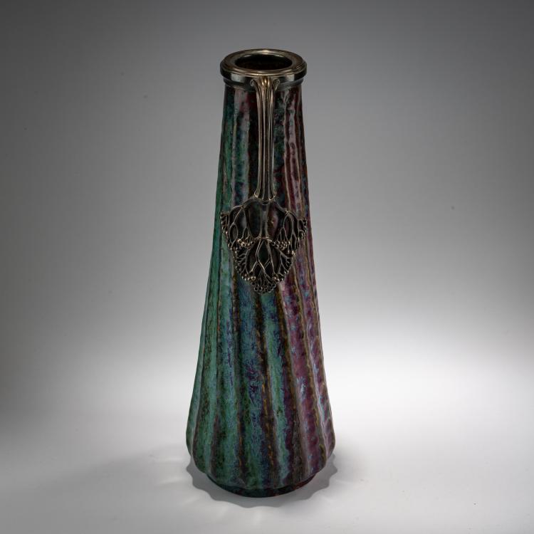 Bild 3 zu Objekt, Henkelvase mit Zinnmontierung, um 1900, Pierre-Adrien Dalpayrat, Dalpayrat, Bourg-la-Reine, 182A 336