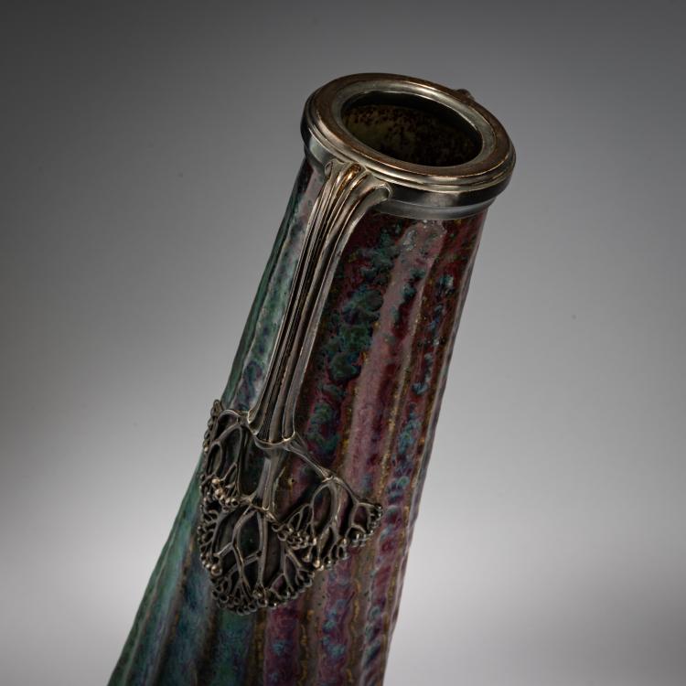 Bild 4 zu Objekt, Henkelvase mit Zinnmontierung, um 1900, Pierre-Adrien Dalpayrat, Dalpayrat, Bourg-la-Reine, 182A 336