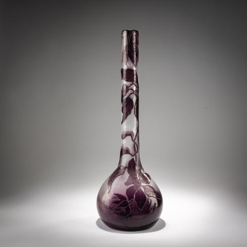Tall vase 'Clématites', c. 1900