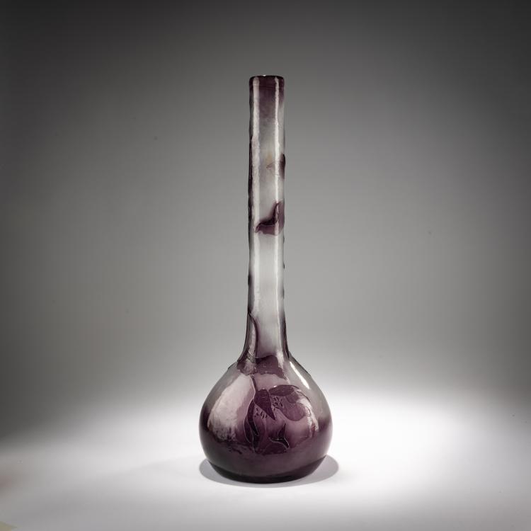 Bild 1 zu Objekt, Tall vase 'Cl&eacute;matites', c. 1900, Emile Gall&eacute;, Gall&eacute;, Nancy, 182A 93