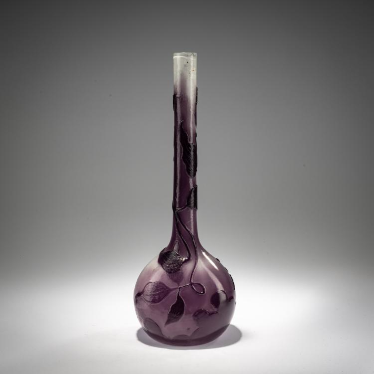 Bild 1 zu Objekt, Tall vase 'Clematites', c. 1900, Emile Gall&eacute;, Gall&eacute;, Nancy, 182A 94