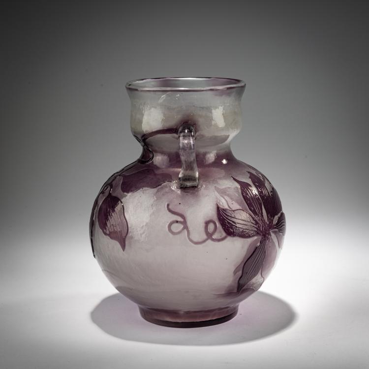 Bild 1 zu Objekt, Vase with handles 'Cl&eacute;matites', c. 1900, Emile Gall&eacute;, Gall&eacute;, Nancy, 182A 95