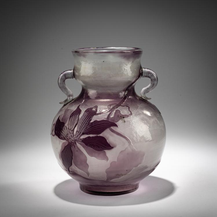 Bild 2 zu Objekt, Vase with handles 'Cl&eacute;matites', c. 1900, Emile Gall&eacute;, Gall&eacute;, Nancy, 182A 95