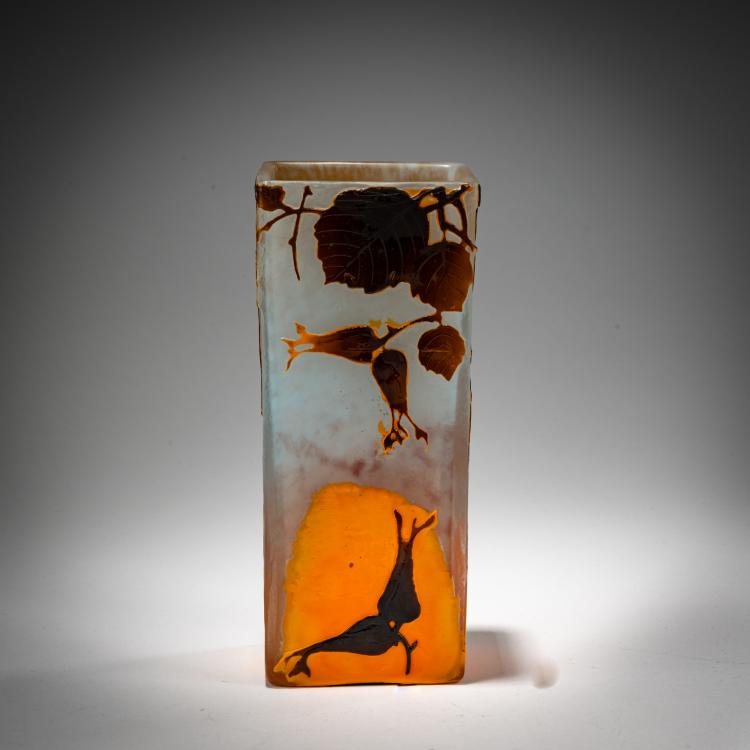Hauptbild zu Objekt, 'Noisettes' vase, c. 1913, Daum Fr&egrave;res, Nancy, 182A 63
