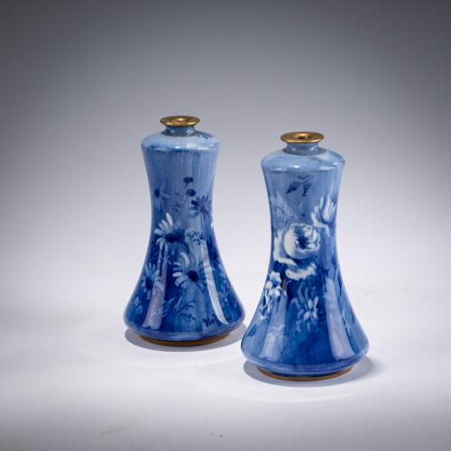 Two miniature vases 'Corolian Ware', 1892-1897