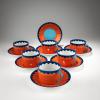 Six coffee cups and saucers 'Trapani', c. 1989 (design)