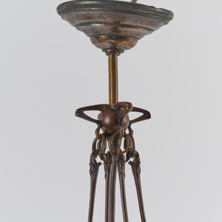 Bild 5 zu Objekt, Ceiling light 'Dragonflies' glass lampshade 'with stripes and spots', c. 1903, Koloman (Umkreis) Moser, &Ouml;sterreich / Austria, 