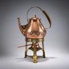 Water kettle with warmer, burner and extinguisher, c. 1903