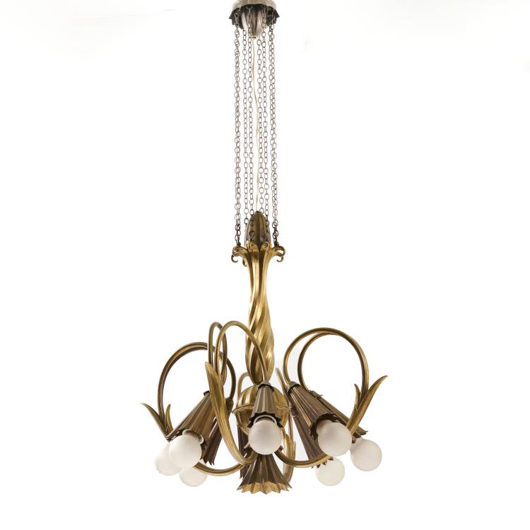 Bild 1 zu Objekt, Ceiling chandelier, 1924, Otto Prutscher, Melzer & Neuhardt, Wien / Vienna, 