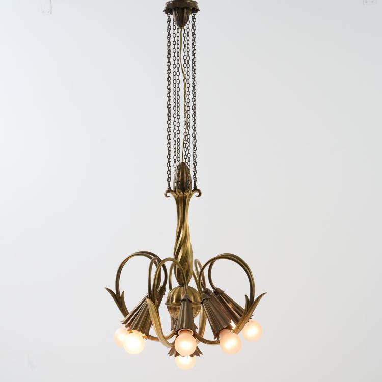 Bild 2 zu Objekt, Ceiling chandelier, 1924, Otto Prutscher, Melzer & Neuhardt, Wien / Vienna, 