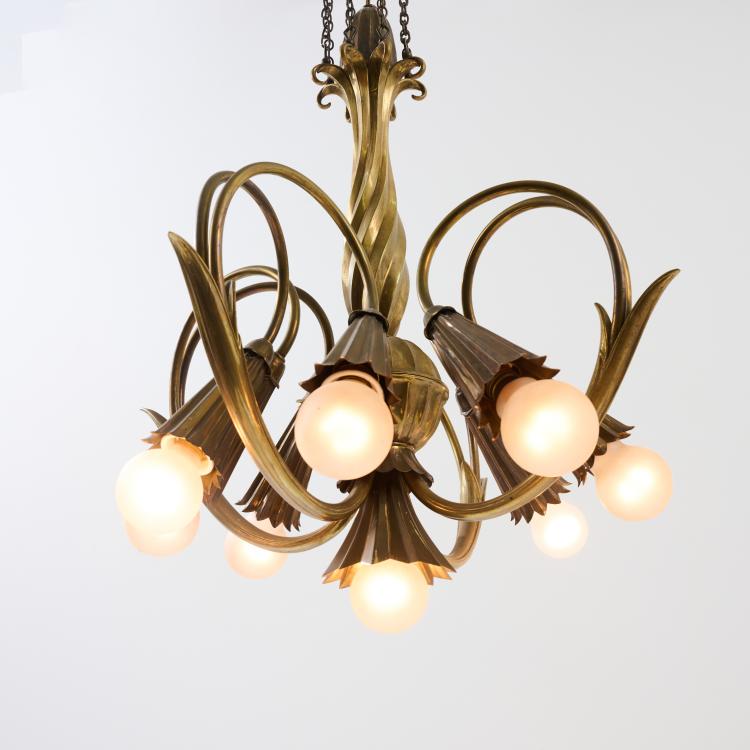 Bild 3 zu Objekt, Ceiling chandelier, 1924, Otto Prutscher, Melzer & Neuhardt, Wien / Vienna, 