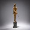 Bronze figure 'Lady with foil', c. 1925