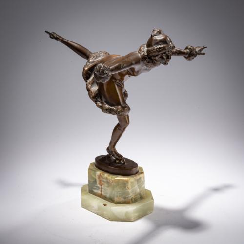 Bronze figure 'Ice Skater', c. 1925