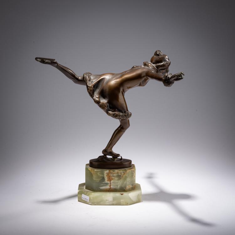 Bild 1 zu Objekt, Bronze figure 'Ice Skater', c. 1925, Bruno Zach, 182A 298