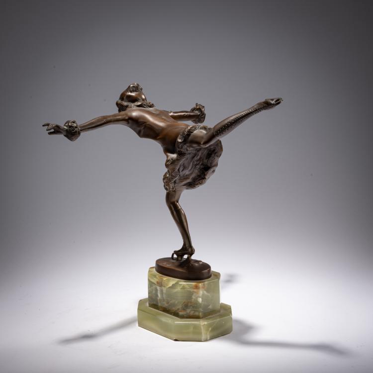 Bild 2 zu Objekt, Bronze figure 'Ice Skater', c. 1925, Bruno Zach, 182A 298