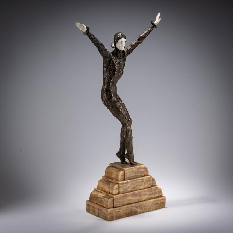 Bild 2 zu Objekt, Chryselephantine figure 'Astra' from the group 'Finale', c. 1925, Dem&egrave;tre H. Chiparus, 