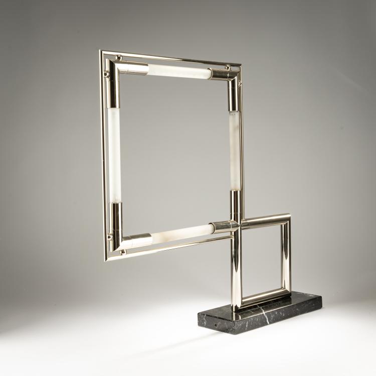 Bild 1 zu Objekt, 'Quadro' table light, 1929 (design), Jacques Adnet, Frankreich / France, 182C 747