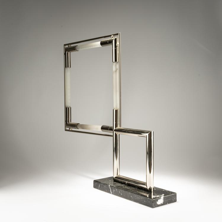 Bild 2 zu Objekt, 'Quadro' table light, 1929 (design), Jacques Adnet, Frankreich / France, 182C 747