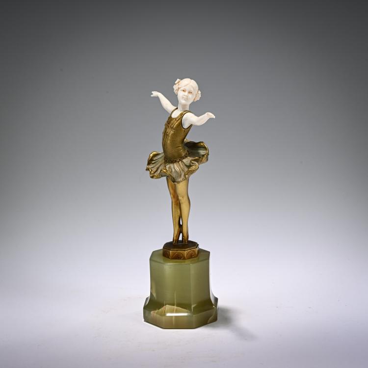 Bild 1 zu Objekt, Chryselephantine Figure 'Ballerina', c. 1920, Ferdinand Preiss, 182A 287