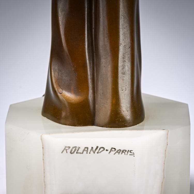 Bild 4 zu Objekt, Chryselephantine Figure 'Foil Fencer' ('Pagliacci'), c. 1925, Roland Paris, 182A 279