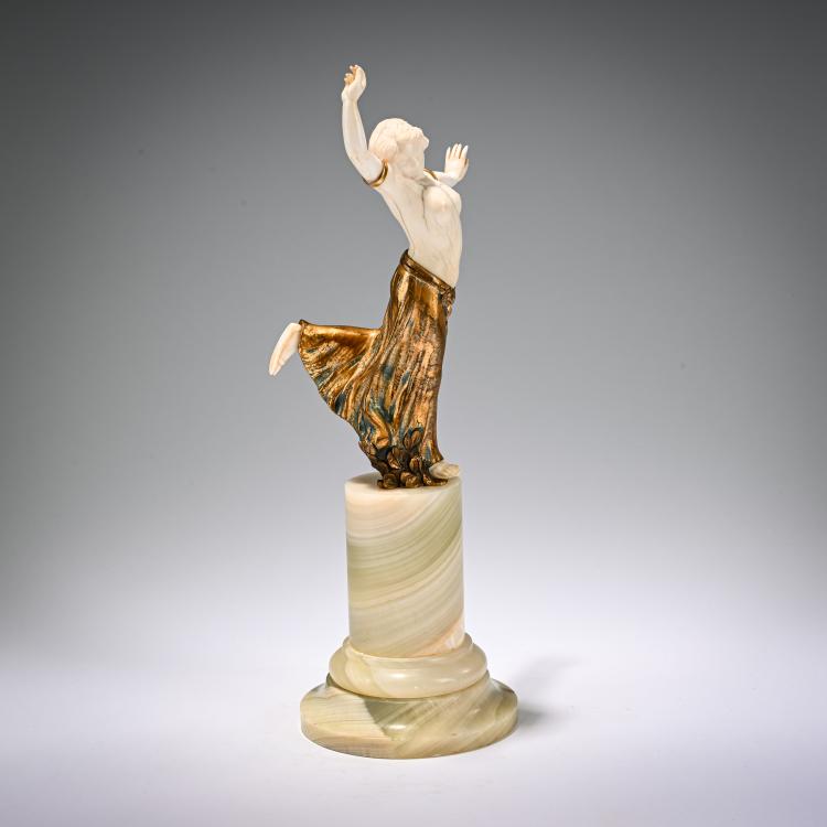 Bild 1 zu Objekt, Chryselephantin-Figur 'Bacchante', um 1910, Louis Barth&eacute;l&eacute;my, 182A 252