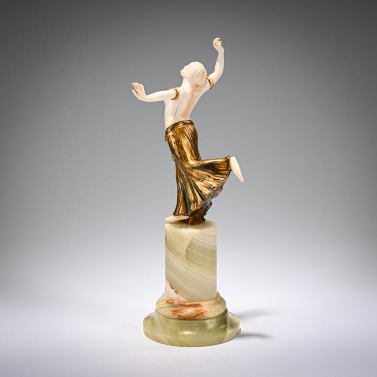 Bild 2 zu Objekt, Chryselephantin-Figur 'Bacchante', um 1910, Louis Barth&eacute;l&eacute;my, 182A 252