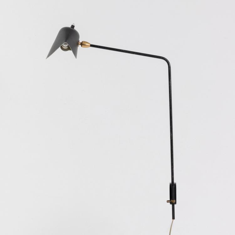 Hauptbild zu Objekt, Wall light 'Applique murale &agrave; un bras pivotant', 1953 (design), Serge Mouille, Steph Simon, Paris, 182C 792