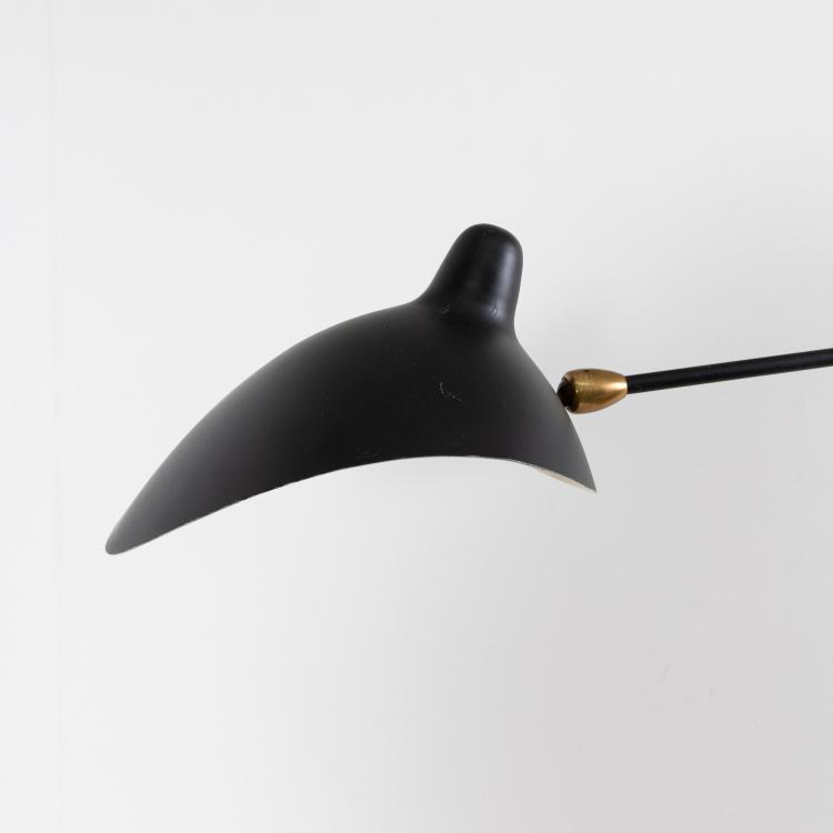 Bild 1 zu Objekt, Wall light 'Applique murale &agrave; un bras pivotant - Casquette', 1953 (design), Serge Mouille, Steph Simon, Paris, 182C 793