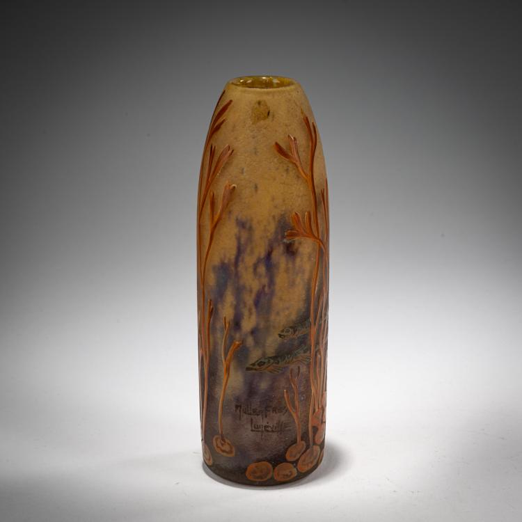 Bild 1 zu Objekt, Vase 'Aquatique', um 1920, Muller Fr&egrave;res, Lun&eacute;ville, 182A 161