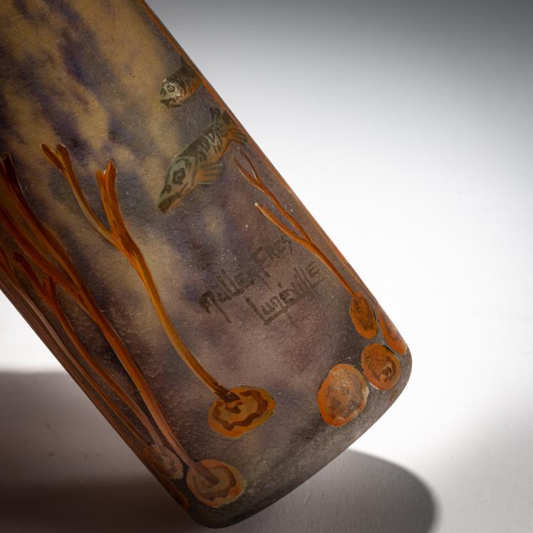 Bild 3 zu Objekt, Vase 'Aquatique', um 1920, Muller Fr&egrave;res, Lun&eacute;ville, 182A 161