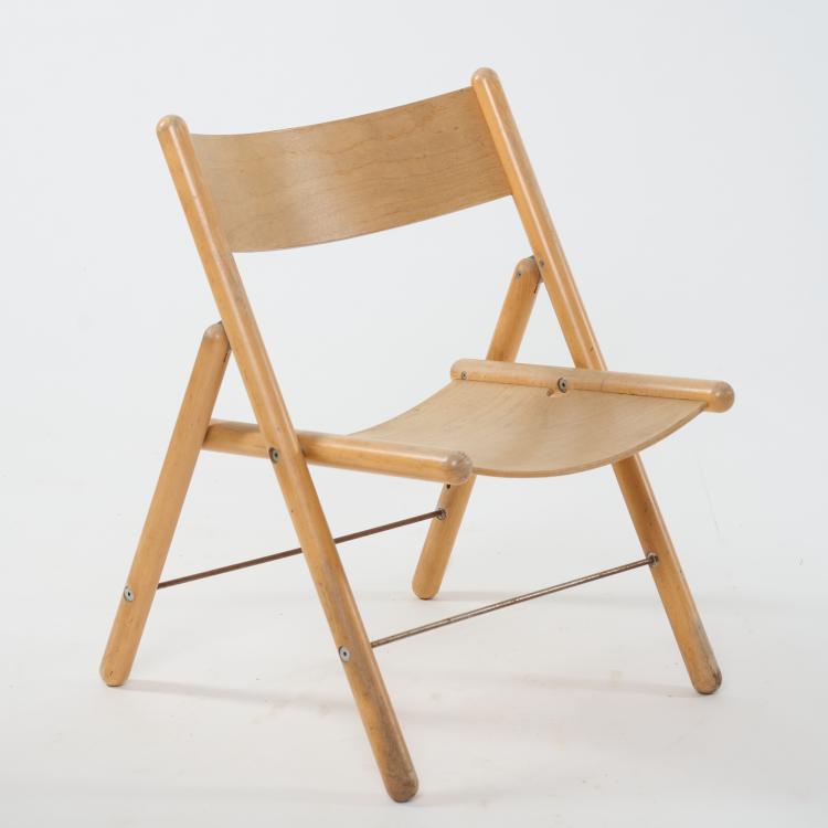 Bild 4 zu Objekt, 'Rotis-Serie' table, two benches, folding chair, 1971/72, Otl Aicher, Aicher, Otl, 182C 772