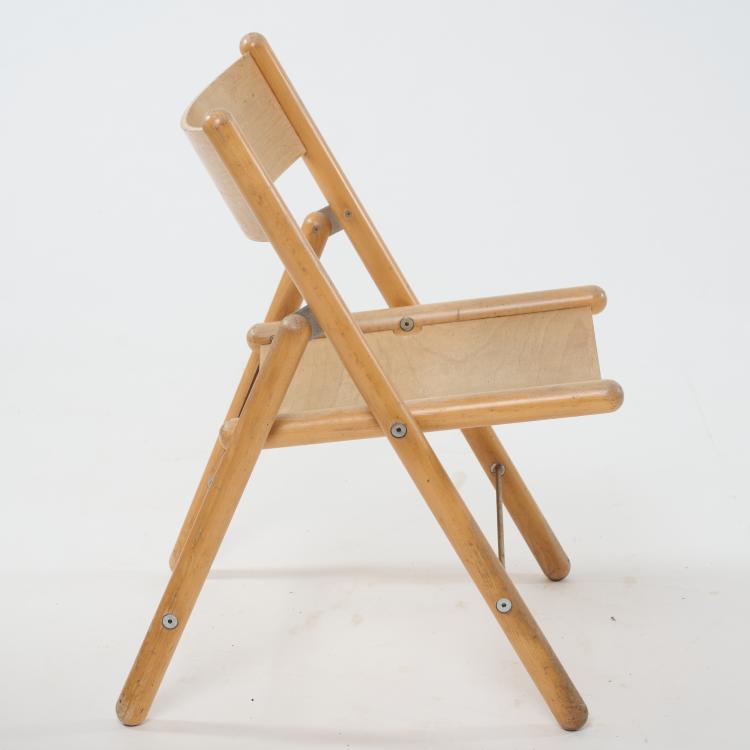 Bild 5 zu Objekt, 'Rotis-Serie' table, two benches, folding chair, 1971/72, Otl Aicher, Aicher, Otl, 182C 772