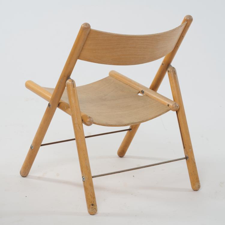 Bild 6 zu Objekt, 'Rotis-Serie' table, two benches, folding chair, 1971/72, Otl Aicher, Aicher, Otl, 182C 772