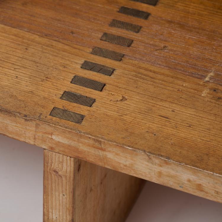 Bild 10 zu Objekt, 'Rotis-Serie' table, two benches, folding chair, 1971/72, Otl Aicher, Aicher, Otl, 182C 772
