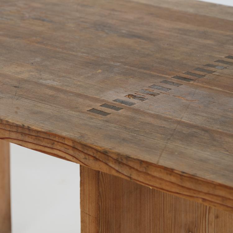 Bild 14 zu Objekt, 'Rotis-Serie' table, two benches, folding chair, 1971/72, Otl Aicher, Aicher, Otl, 182C 772