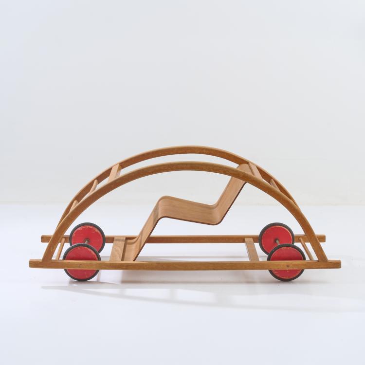 Hauptbild zu Objekt, Schaukelwagen, 1950 (Entwurf), Hans Brockhage, Lenz, Siegfried, Berggie&szlig;h&uuml;bel/ Pirna, 182C 761